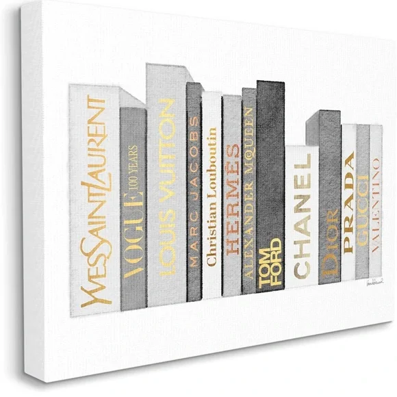 Designer Book Spine Canvas Art - Picture 3 of 3